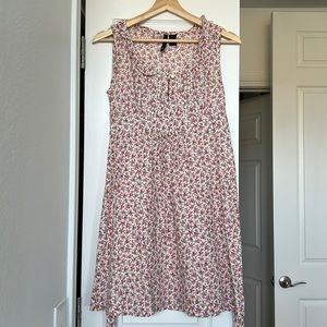 Mango Floral Dress with Bow in the Back Size M